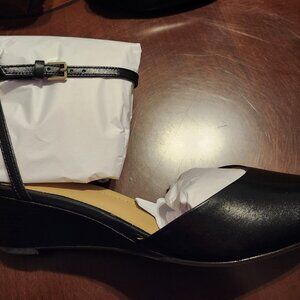 Talbots Laney Crisscross Wedges Black - 8.5M - NIB
